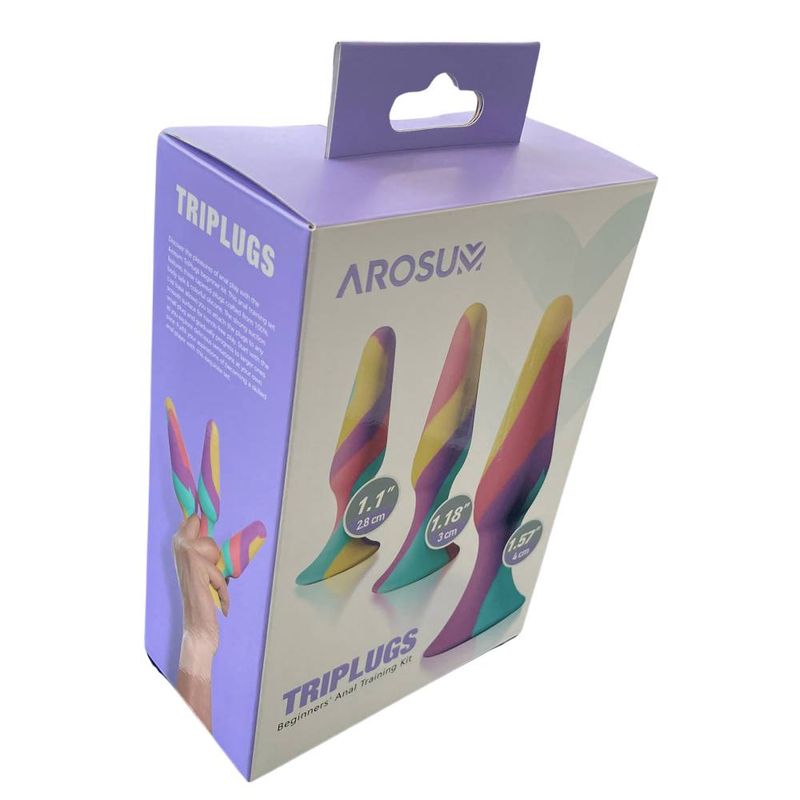 TriPlugs 3 Piece Silicone Anal Training Kit > Anal Range > Butt Plug Kits - Tophatter Daily Deals