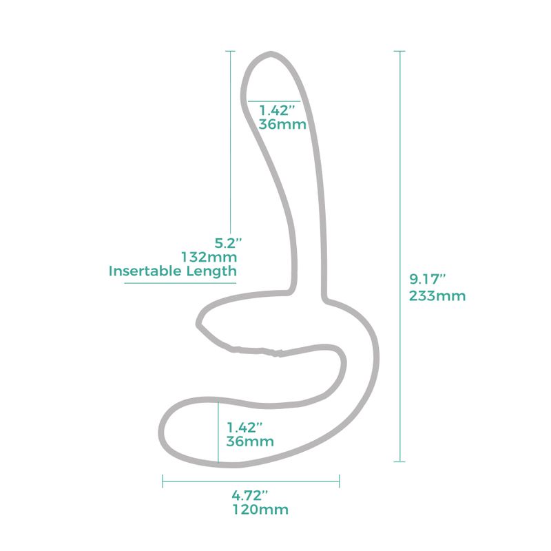 Sapphi Detachable Strapless Strap-on Double Vibrator by Arosum > Dildos > Strapless Strap Ons - Tophatter Daily Deals