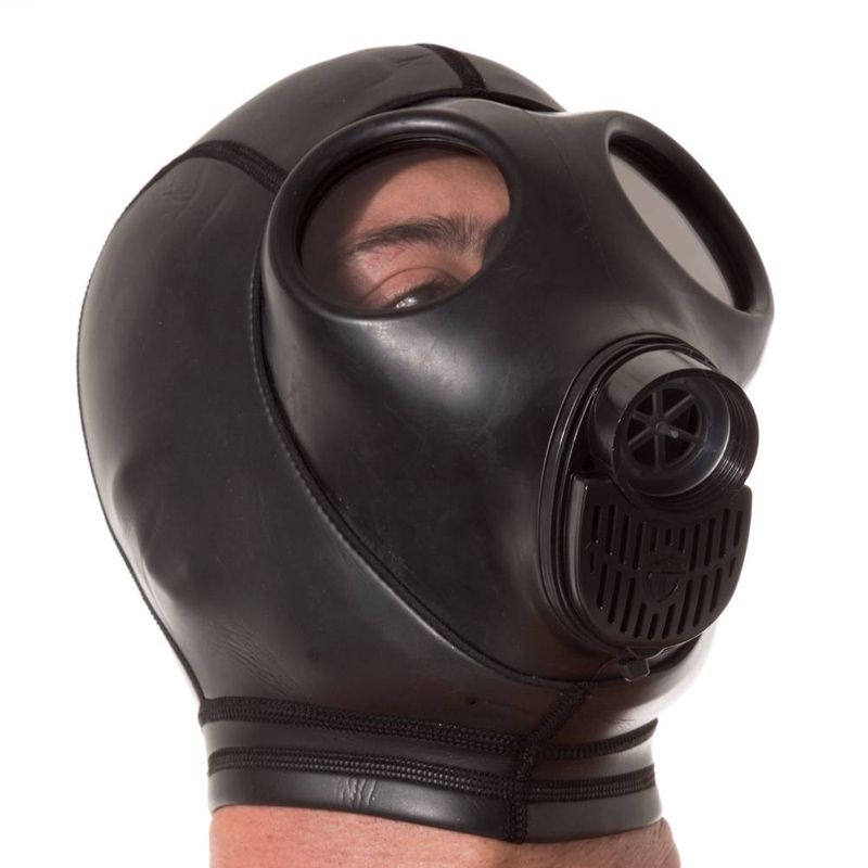 Neoprene Gas Mask Hood – 2mm Smoothskin Sensory Deprivation Hood > Bondage Gear > Bondage Hoods - Tophatter Daily Deals
