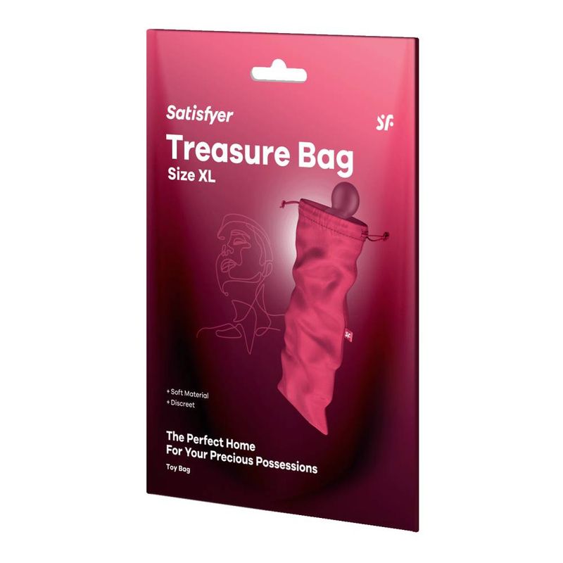Satisfyer Treasure Bag Extra Large Pink Toy Storage Bag > Essentials > Toy Storage - Tophatter Daily Deals