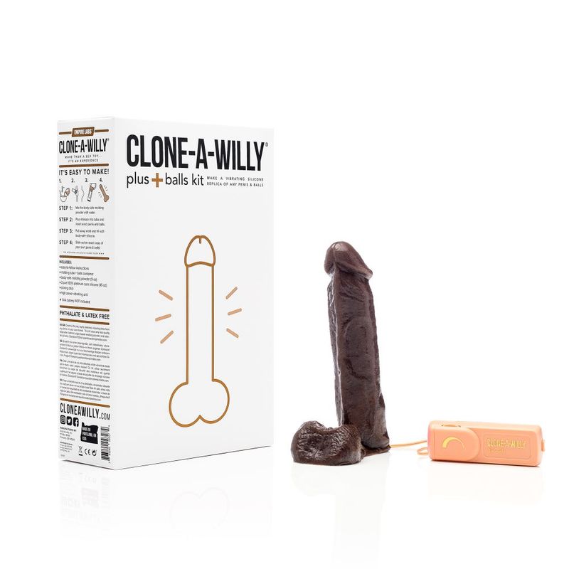 Clone a Willy Plus Balls Kit Deep Skin Tone Vibrating Silicone Replica > Dildos > Mould Your Own Kits - Tophatter Daily Deals