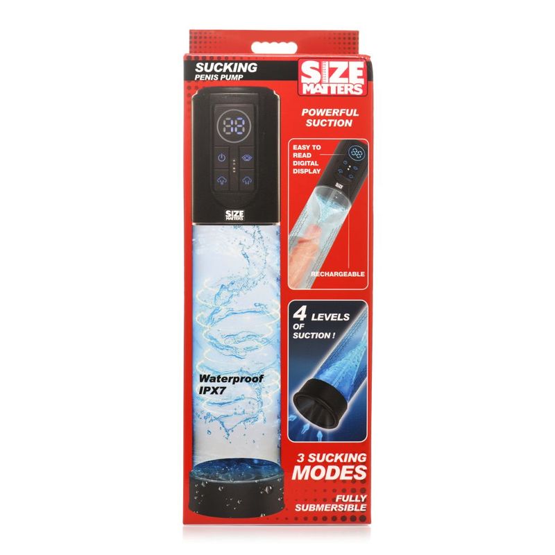 Size Matters Sucking Submersible Penis Pump 7.75" x 2.6" > Pumps > Penis Pumps Electric - Tophatter Daily Deals