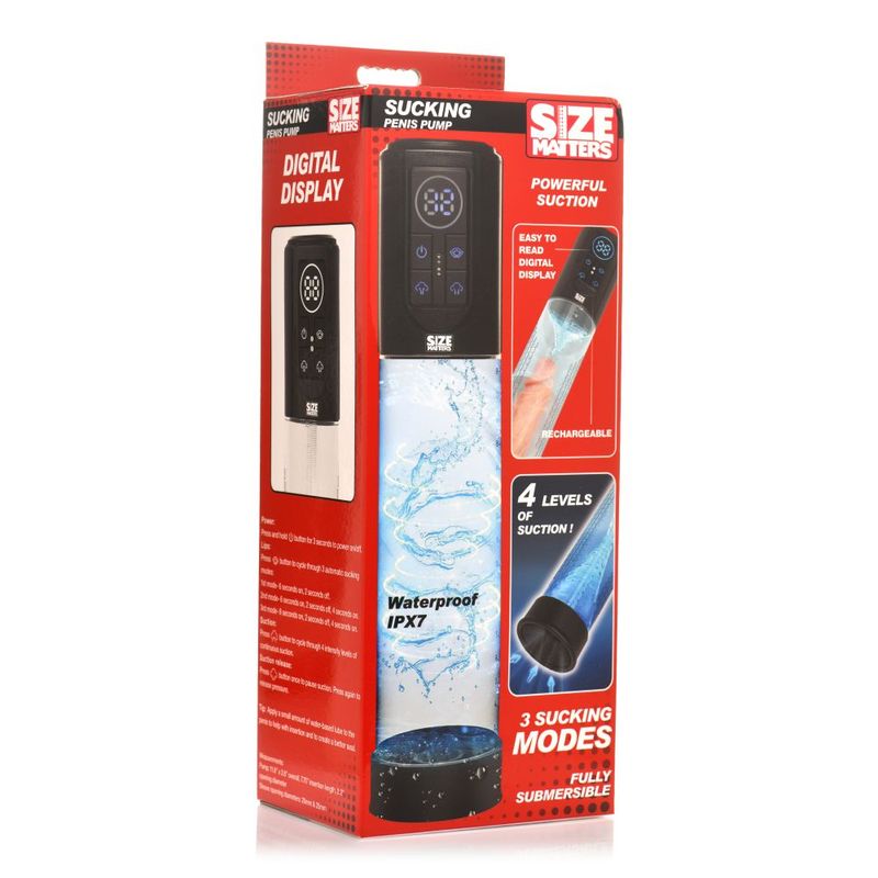 Size Matters Sucking Submersible Penis Pump 7.75" x 2.6" > Pumps > Penis Pumps Electric - Tophatter Daily Deals