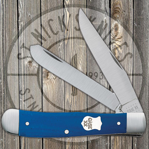 Case Trapper - Smooth Blue G10 - 16740 Traditional Knives - Tophatter Daily Deals