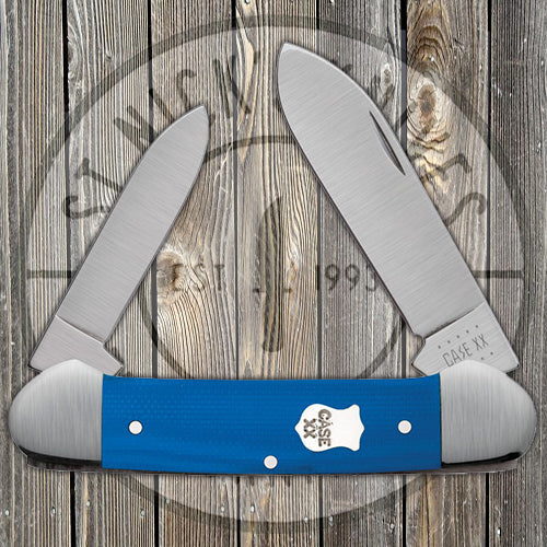 Case Canoe - Smooth Blue G10 - 16743 Traditional Knives - Tophatter Daily Deals