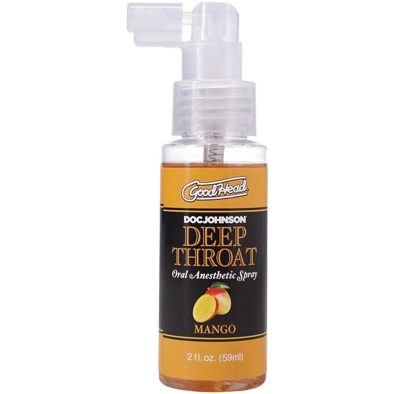 GoodHead Deep Throat Spray Mango 59ml - Flavorful Pleasure > Lube > Oral Gels & Sprays - Tophatter Daily Deals