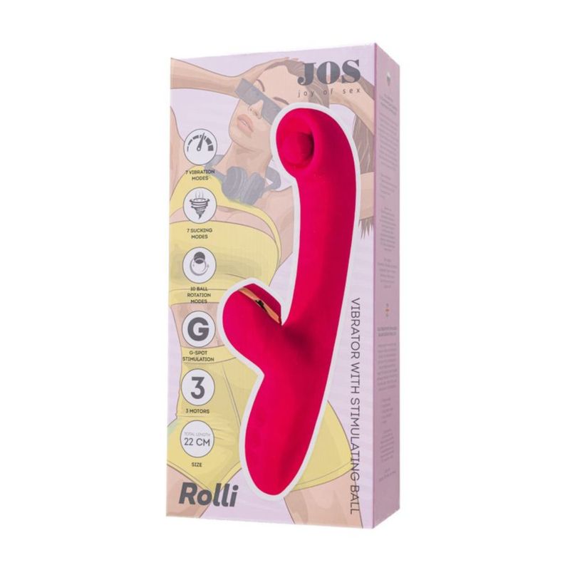 JOS Rolli Vibrator 7 Modes with Vacuum Clitoral Stimulator > Vibrators > Ladies > Rabbit Multi - Tophatter Daily Deals