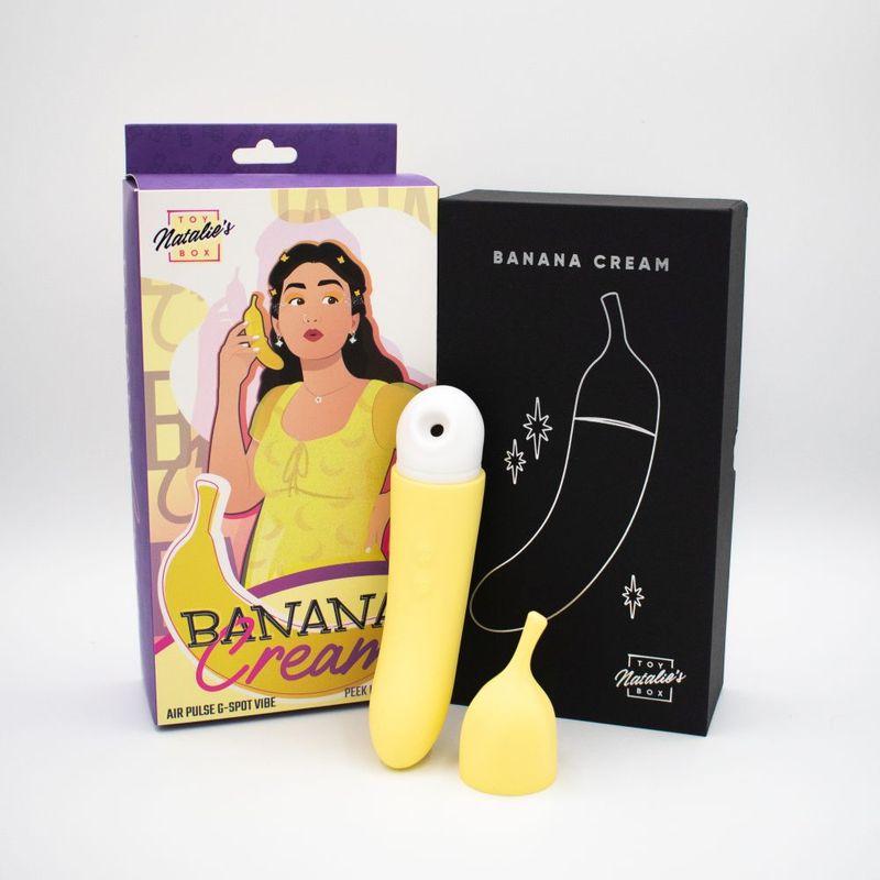 Banana Cream Yellow – G-Spot and Air Pulse Vibrator > Sex Toys For Ladies > Air Pulsation - Tophatter Daily Deals