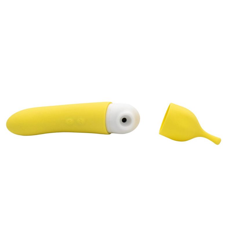 Banana Cream Yellow – G-Spot and Air Pulse Vibrator > Sex Toys For Ladies > Air Pulsation - Tophatter Daily Deals