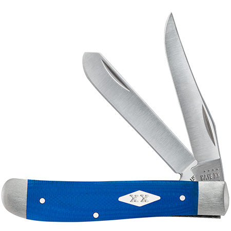 Case Mini Trapper - Smooth Blue G10 - 16751 Traditional Knives - Tophatter Daily Deals