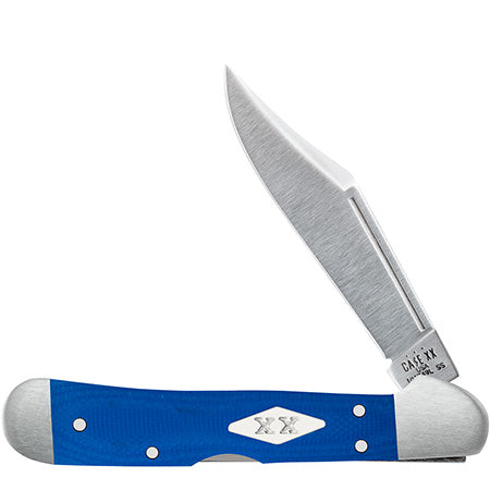 Case Mini Copperlock - Smooth Blue G10 - 16754 Knives - Tophatter Daily Deals