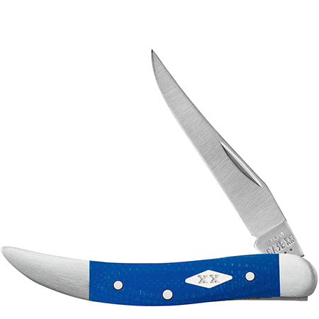 Case Small Texas Toothpick - Smooth Blue G10 - 16755 Traditional Knives - Tophatter Daily Deals