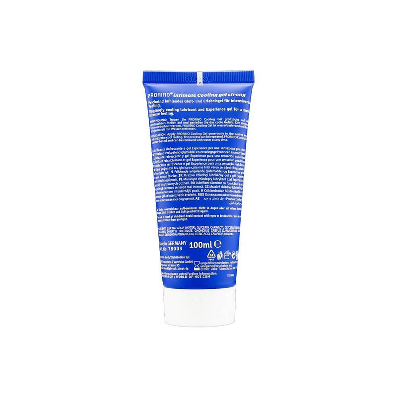Prorino Cooling Gel Strong 100ml Intense Lubricant > Lube > Speciality - Tophatter Daily Deals