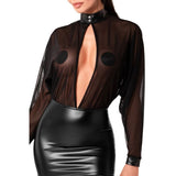 Opium Mini Dress – Sheer Mesh Top Stretchy Power Wetlook Lingerie > Clothes > Dresses and Chemises - Tophatter Daily Deals