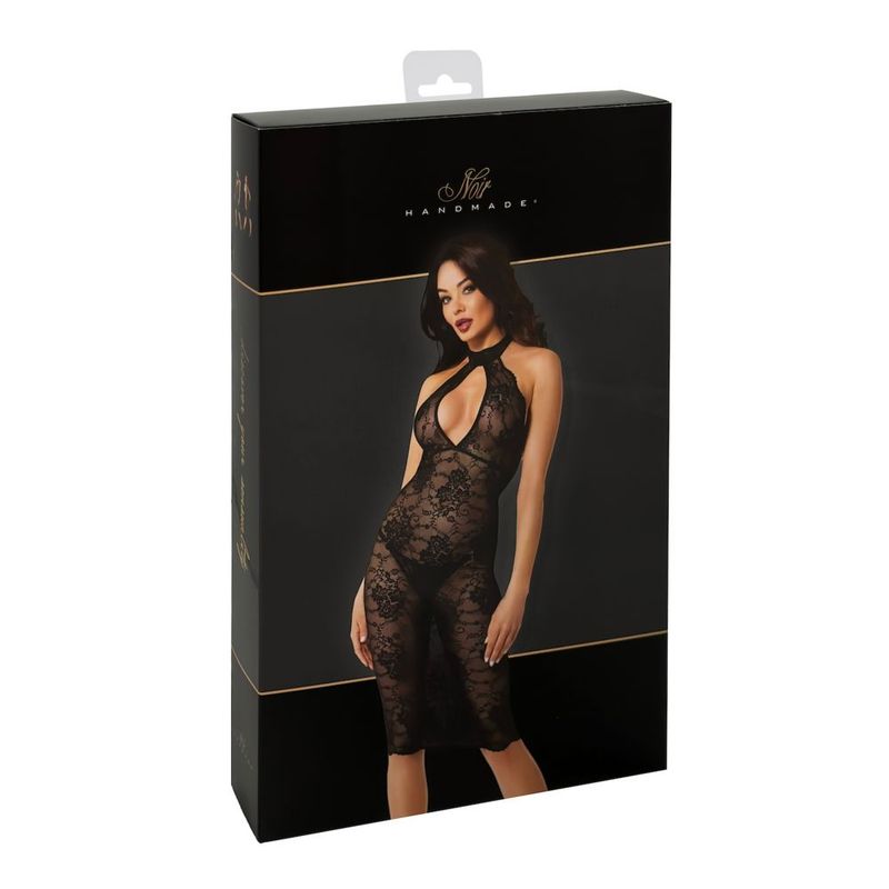 Nocturne Lace Midi Dress – Elegant Halter Neck Lingerie > Clothes > Dresses and Chemises - Tophatter Daily Deals