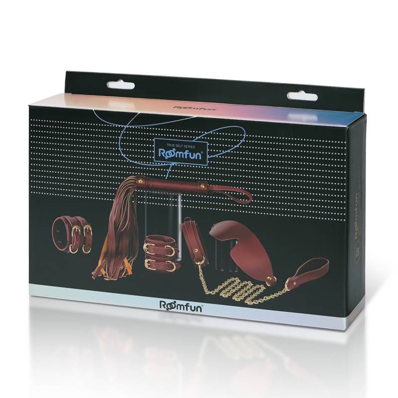 Deluxe 8-Piece Bondage Play Kit (Burgundy Gold) – BDSM Restraint Set > Bondage Gear > Bondage Kits - Tophatter Daily Deals