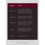 Deluxe 8-Piece Bondage Play Kit (Burgundy Gold) – BDSM Restraint Set > Bondage Gear > Bondage Kits - Tophatter Daily Deals