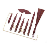 Deluxe 8-Piece Bondage Play Kit (Burgundy Gold) – BDSM Restraint Set > Bondage Gear > Bondage Kits - Tophatter Daily Deals