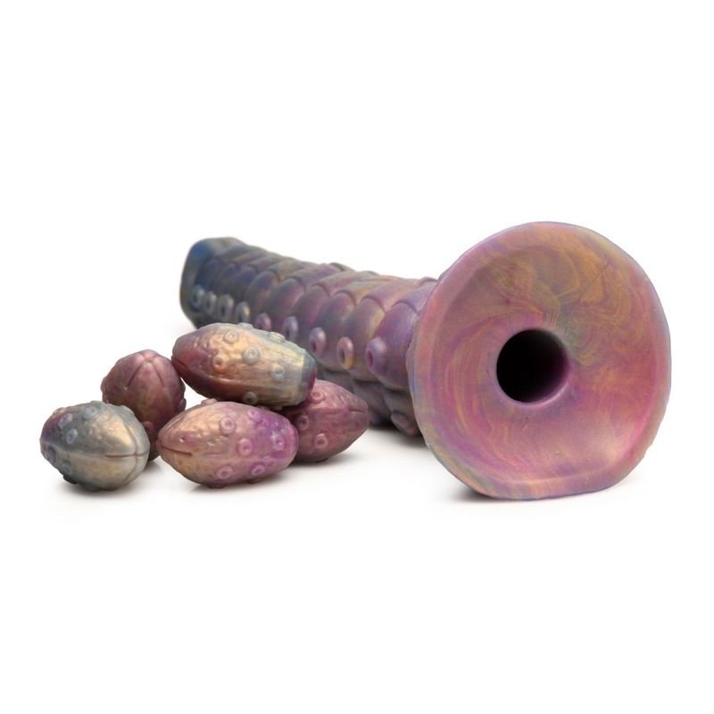 Deep Invader Tentacle Ovipositor (Colored) – Textured Silicone Dildo with Eggs 9 inch > Dildos > Fantasy - Tophatter Daily Deals