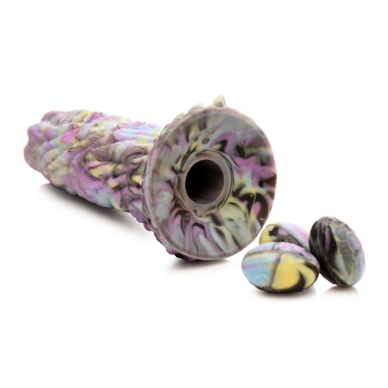 Dragon Spawn Dragon Ovipositor (Multicolor) – Silicone Dildo with Eggs 6 inch > Dildos > Fantasy - Tophatter Daily Deals