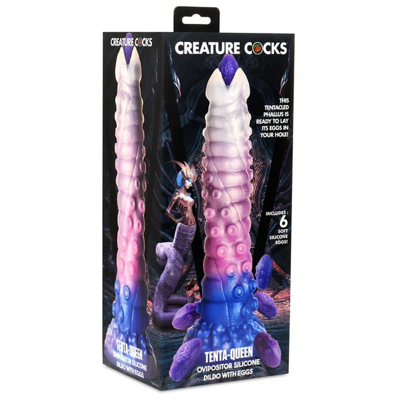 Tenta-Queen Ovipositor Silicone Dildo with Eggs – 11.5 Inch Silicone Dildo > Dildos > Fantasy - Tophatter Daily Deals
