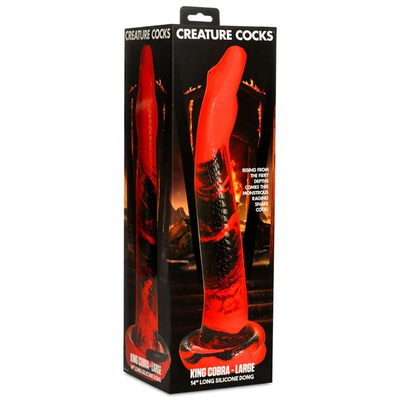 Creature Cocks Large King Cobra (Silicone) – 14 Inch Textured Dong > Dildos > Fantasy - Tophatter Daily Deals