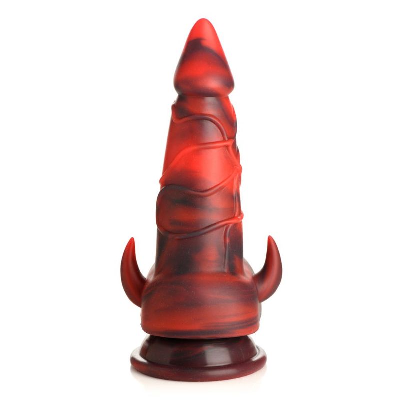 Creature Cocks Horny Devil Demon (Red and Black) 7.5 Inch Silicone Dildo > Dildos > Fantasy - Tophatter Daily Deals