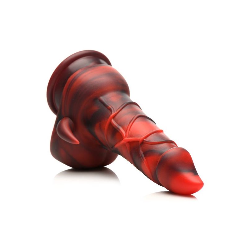 Creature Cocks Horny Devil Demon (Red and Black) 7.5 Inch Silicone Dildo > Dildos > Fantasy - Tophatter Daily Deals