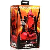 Creature Cocks Horny Devil Demon (Red and Black) 7.5 Inch Silicone Dildo > Dildos > Fantasy - Tophatter Daily Deals