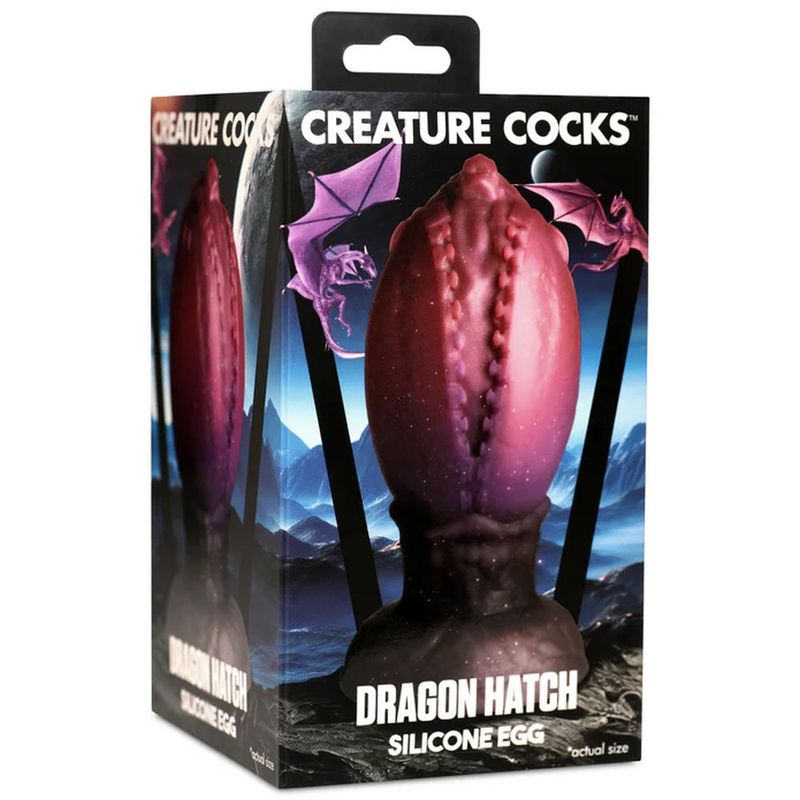 Creature Cocks Dragon Hatch (Dark Red) – Silicone Dildo 5.3 Inches Long > Dildos > Fantasy - Tophatter Daily Deals