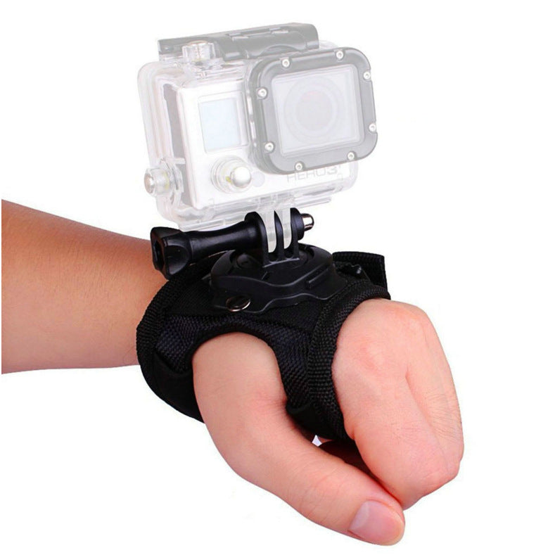 360 degree rotation palm wrist strap Black 0 - Tophatter Daily Deals