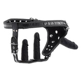 Double Penetration Strap-On Harness – Adjustable Triple Dildo Harness > Dildos > Strap On Harnesses - Tophatter Daily Deals