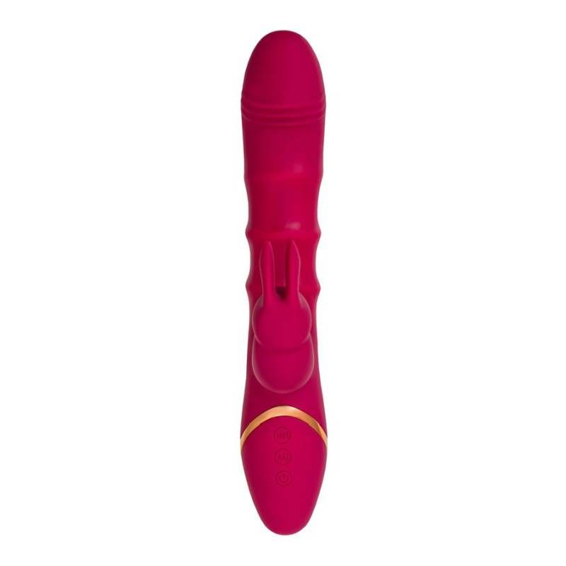 JOS Tenty (Velvet Silicone) – Rechargeable Rabbit Vibrator with Moving Shaft Rings > Vibrators > Ladies > Rabbit - Tophatter Daily Deals