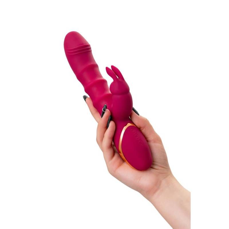 JOS Tenty (Velvet Silicone) – Rechargeable Rabbit Vibrator with Moving Shaft Rings > Vibrators > Ladies > Rabbit - Tophatter Daily Deals