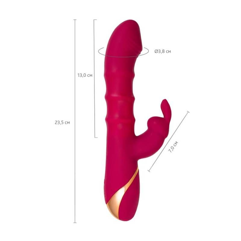JOS Tenty (Velvet Silicone) – Rechargeable Rabbit Vibrator with Moving Shaft Rings > Vibrators > Ladies > Rabbit - Tophatter Daily Deals