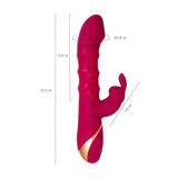 JOS Tenty (Velvet Silicone) – Rechargeable Rabbit Vibrator with Moving Shaft Rings > Vibrators > Ladies > Rabbit - Tophatter Daily Deals