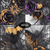Halloween Wreath Spider Web Pumpkin Flowers Front Door Halloween - Tophatter Daily Deals