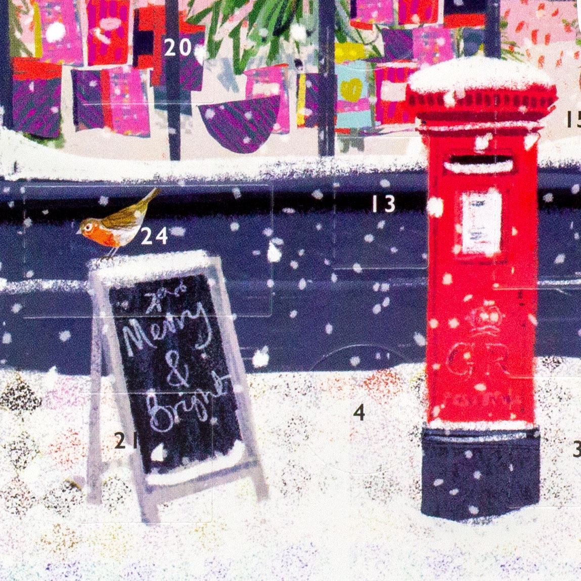 The Christmas Gift Shop - Christmas Advent Calendar Greetings Card & Envelope Advent Calendar - Tophatter Daily Deals