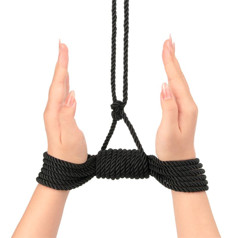 Rebellion Reign Ebony Silky Bondage Rope – 10 Meter Rope > Bondage Gear > Rope - Tophatter Daily Deals