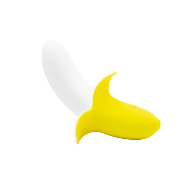 Banana Bliss 13cm Silicone Slimline Vibrator – Slim Silicone Vibrator > Vibrators > Unconventional - Tophatter Daily Deals