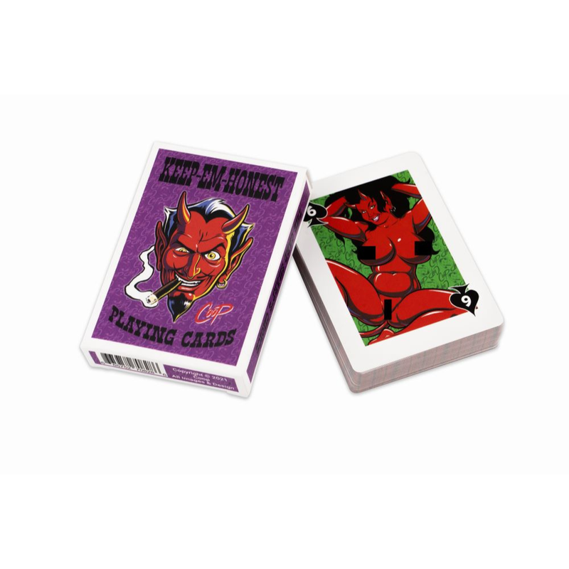 Keep Em Honest Playing Cards – Nude Art Playing Cards Featuring Pinups and Devil Girls > Novelties > Playing Cards - Tophatter Daily Deals