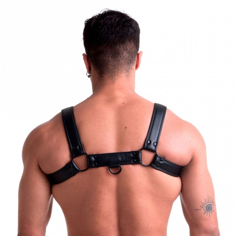Vegan Bulldog Harness Black – Stylish Vegan Leather Harness > Clothes > Mens Harnesses - Tophatter Daily Deals
