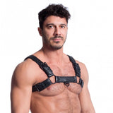 Vegan Bulldog Harness Black – Stylish Vegan Leather Harness > Clothes > Mens Harnesses - Tophatter Daily Deals