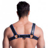 Vegan Bulldog Harness (Black and Blue) – Luxury Ethical Harness > Clothes > Mens Harnesses - Tophatter Daily Deals
