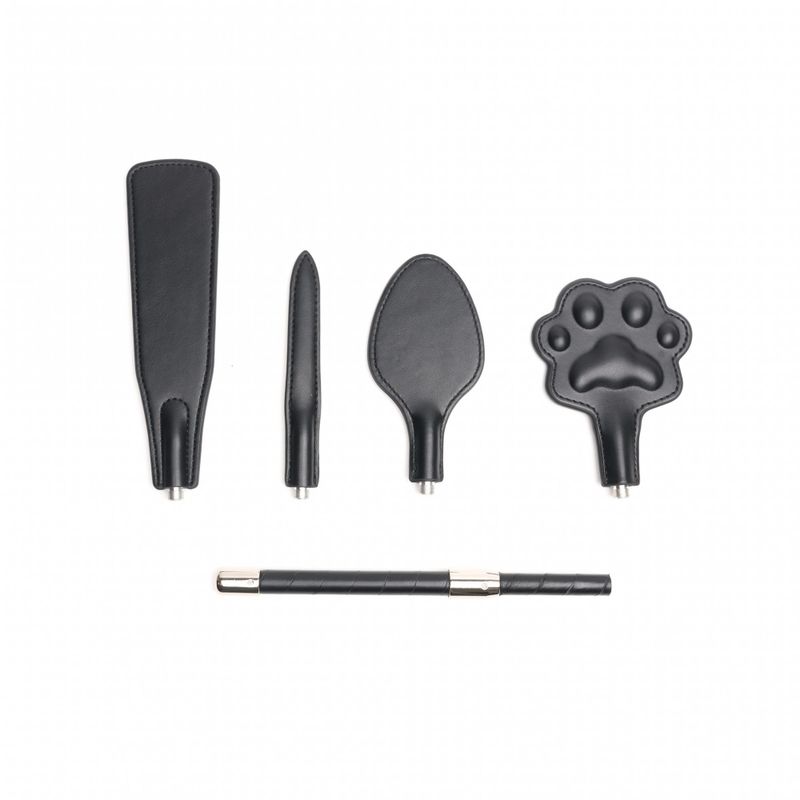 Vegan Quad Crop – Versatile Impact Play Crop with Interchangeable Tips > Bondage Gear > Whips & Floggers - Tophatter Daily Deals