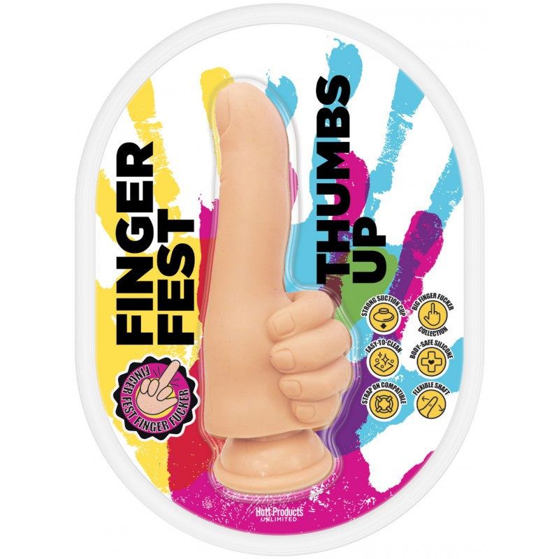 Finger Fest Dildo Thumbs Up Flesh > Dildos > Other Dildos - Tophatter Daily Deals