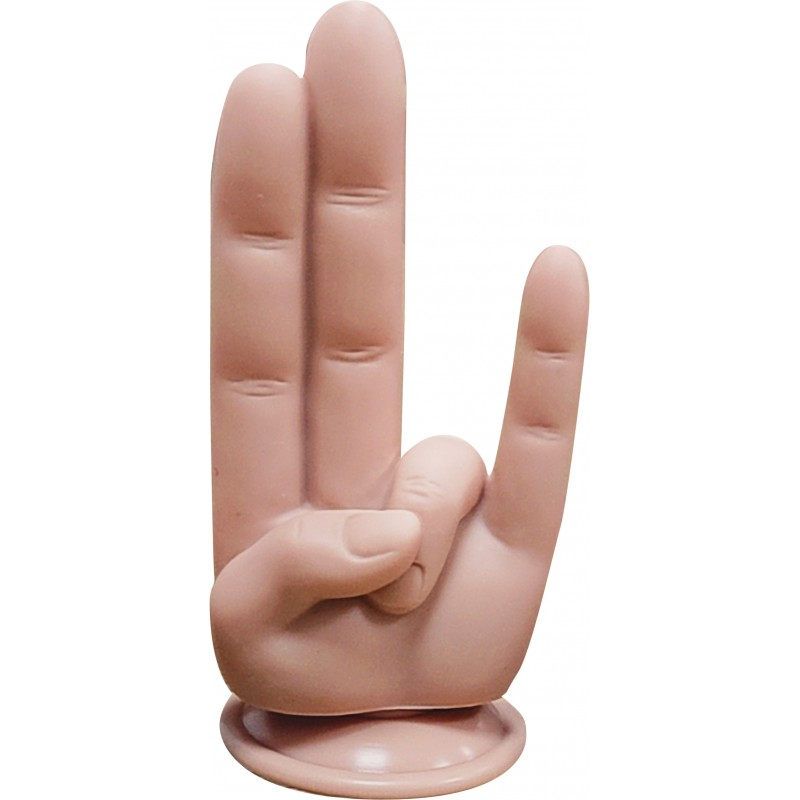 Finger Fest The Shocker (Flesh) – Silicone Finger Dildo with Suction Cup > Dildos > Other Dildos - Tophatter Daily Deals
