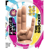 Finger Fest The Shocker (Flesh) – Silicone Finger Dildo with Suction Cup > Dildos > Other Dildos - Tophatter Daily Deals