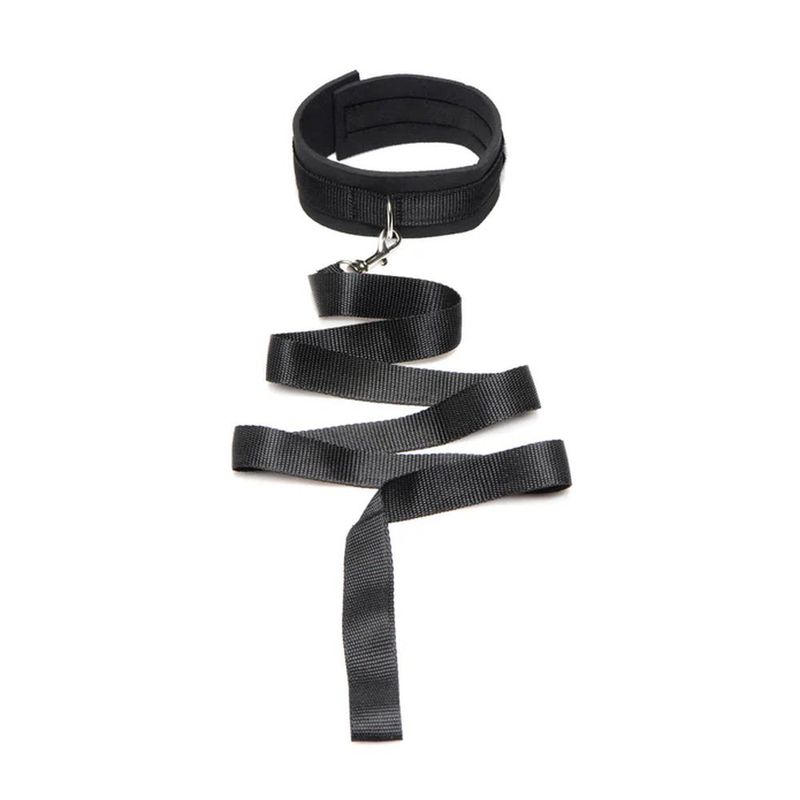 Frisky Collar and Leash Set (Black) – Neoprene BDSM Accessory Set > Bondage Gear > Collars & Leashes - Tophatter Daily Deals