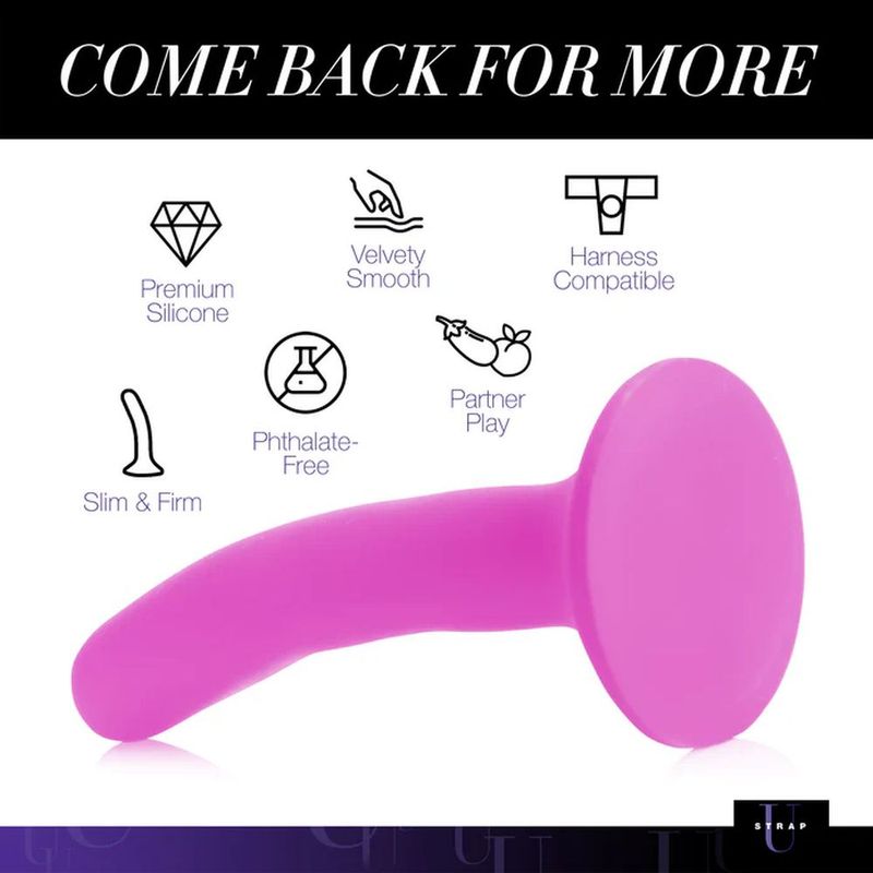 Silicone Strap-On Dildo Small – Velvet-Soft Shaft Dildo > Dildos > Neutral Dildos - Tophatter Daily Deals